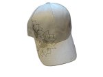 (image for) Light Tan baseball cap hand burned