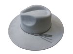 (image for) Vegan suede Wide brim hat - LIGHT GRAY