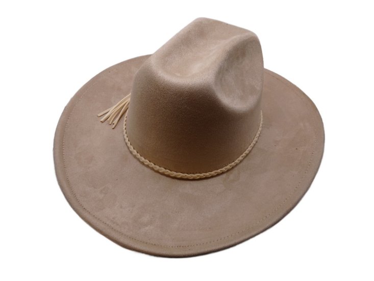 (image for) Cowboy hat Elastic sweatband - Light Tan S/M