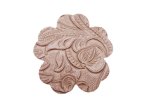 (image for) Faux leather (imitation) flower cut out - Light Tan