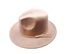 (image for) Short Brim vegan suede hat - Light Tan