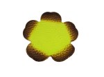 (image for) Lime green leather flower
