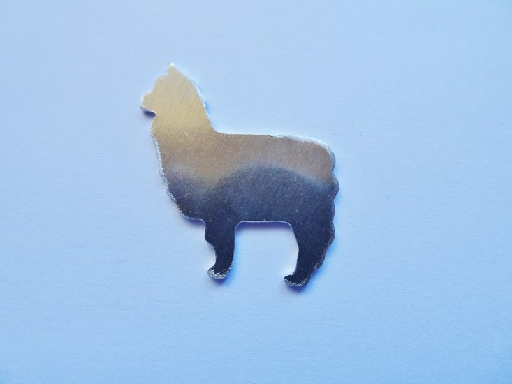 (image for) Llama metal blank charm #BLP-5