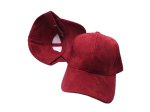 (image for) Vegan suede baseball cap - MAROON