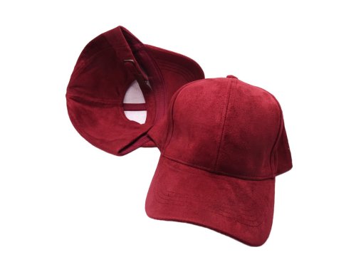 (image for) Vegan suede baseball cap - MAROON