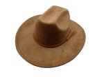 (image for) Cowboy hat Elastic sweatband - Med Brown S/M