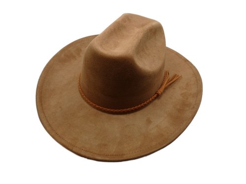 (image for) Cowboy hat Elastic sweatband - Med Brown S/M
