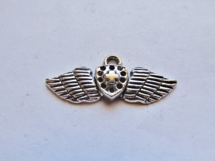 (image for) Wings with cross charm/earrings #BS-CH21