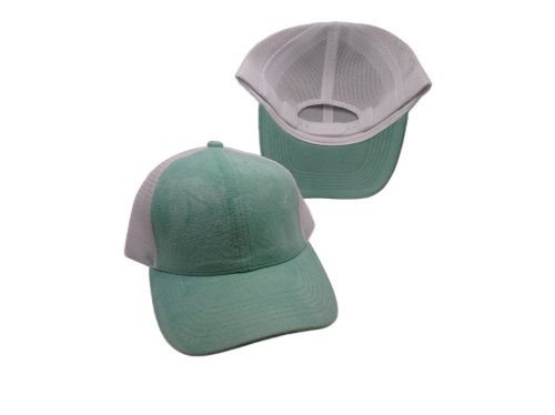 (image for) Mesh snap back baseball cap - Mint/White