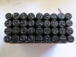 (image for) 36PC Metal stamping kit -3/8" 10mm