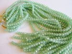 (image for) Mint green Opaque AB crystals 6x8mm #1581