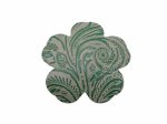 (image for) Faux leather (imitation) flower cut out - Mint