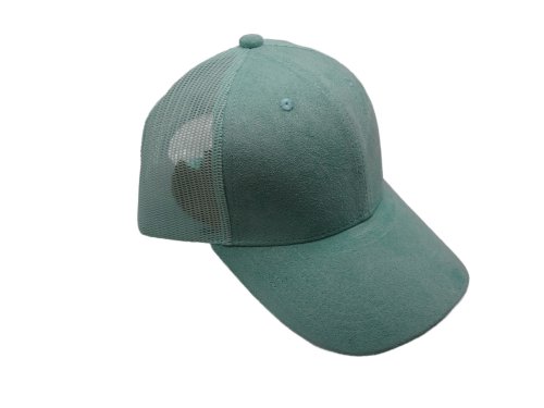 (image for) Vegan suede Mesh snap back baseball cap - MESH Mint Green