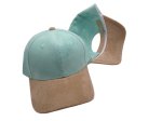 (image for) Vegan suede Two Tone baseball cap - Two Tone Mint/Tan