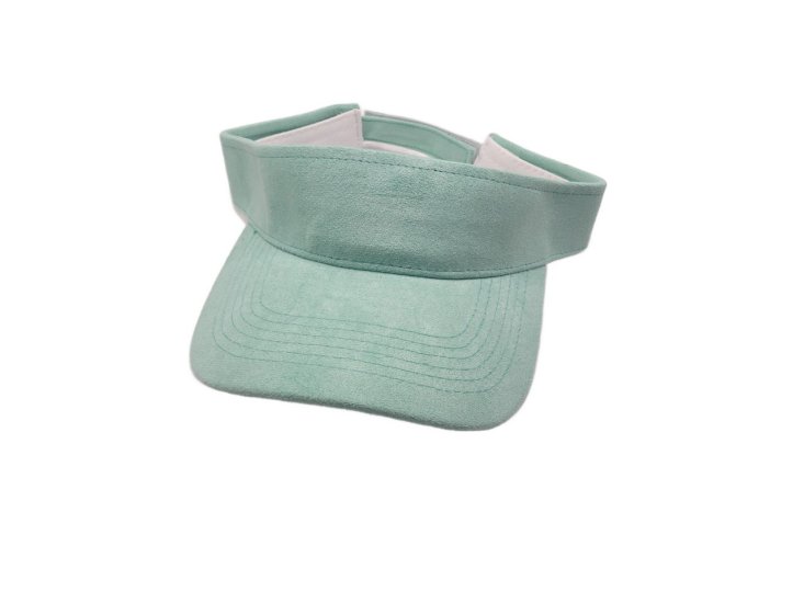 (image for) Vegan Suede Visor - MINT GREEN