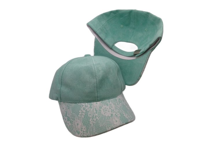 (image for) White Lace Brim baseball caps -Mint