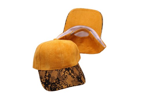 (image for) Lace Brim baseball caps - Mustard