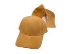 (image for) Vegan suede baseball cap - Mustard