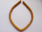 (image for) Mustard rondell 10mm beads #1179