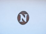 (image for) Initial Letter Rowdy Metal "N" - Pendant #N-2