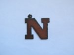 (image for) Initial Letter Rowdy Metal "N" - Pendant #N-2