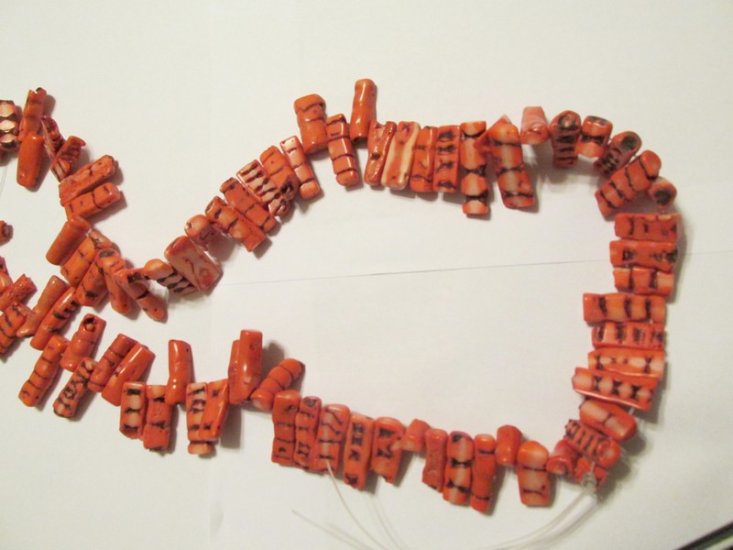 (image for) Orange square stick coral #1883