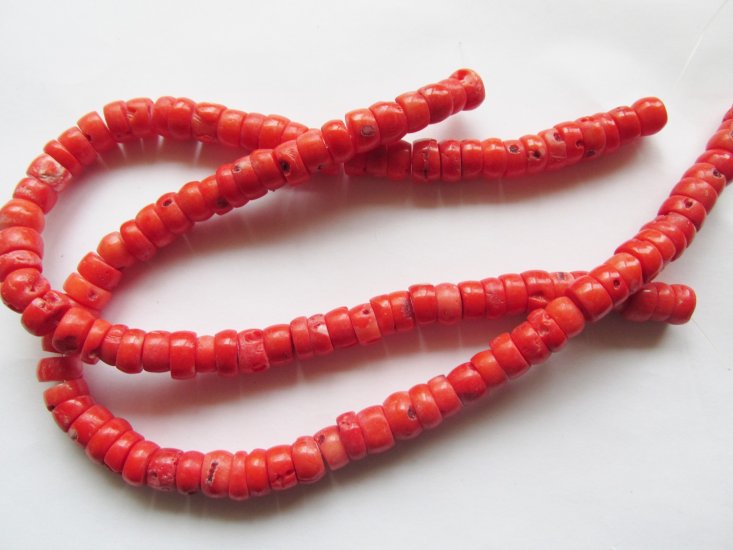 (image for) Orange coral beads #1481-B
