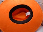 (image for) Mexico hard body flat brim fedora - Orange Medium