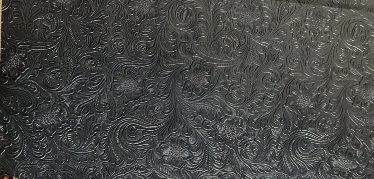 (image for) Faux Leather for hat - Black