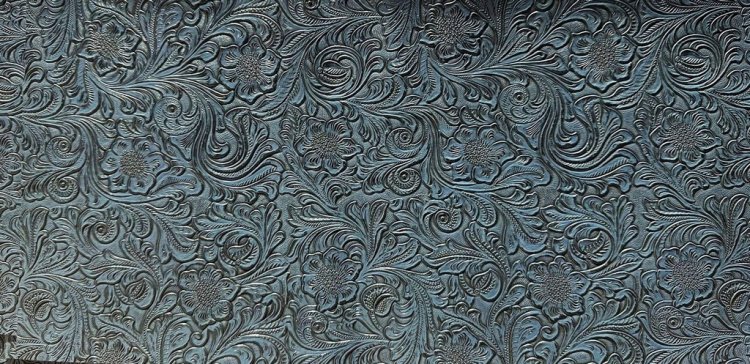 (image for) Faux Leather for hat - Blue