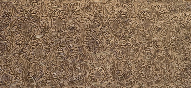 (image for) Faux Leather for hat - Tan