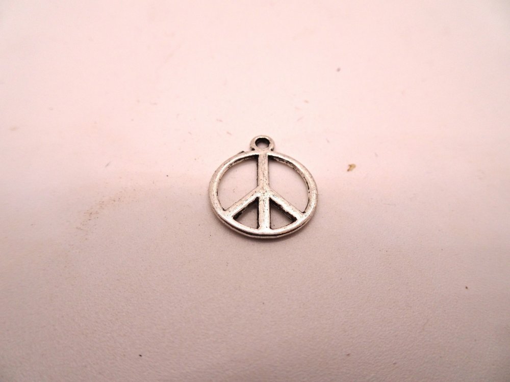 (image for) Peace sign charm (5pcs) #BS-ch88