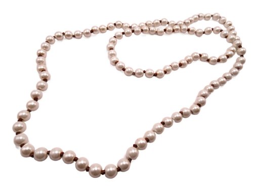 (image for) Beaded necklace convert to hatband- Pearl