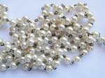 (image for) Pearl chain - Cream 8mm Bronze (ROLL) #PC-cream
