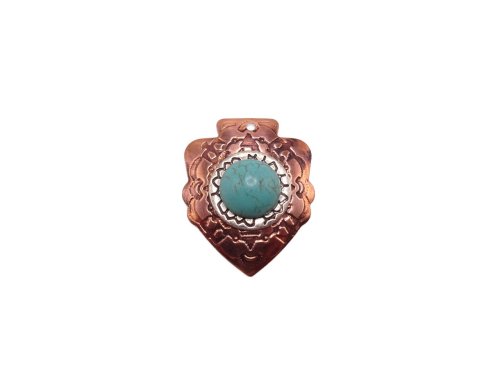 (image for) Arrowhead antique copper jewelry pendant #BB-5