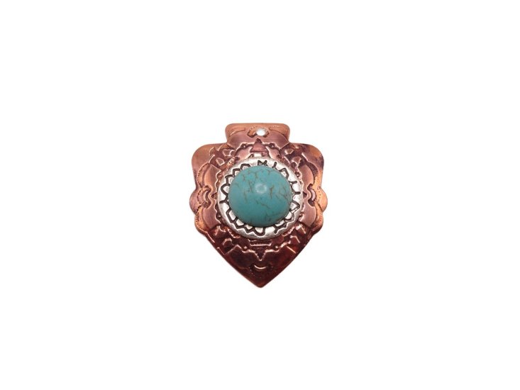 (image for) Arrowhead antique copper jewelry pendant #BB-5