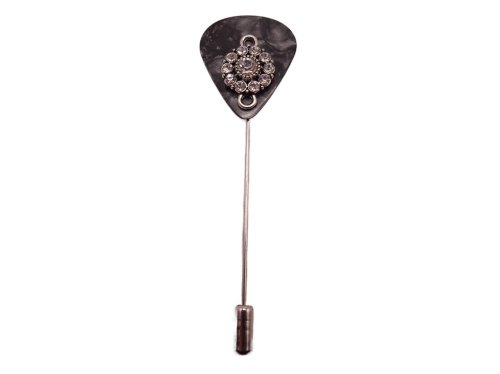 (image for) Guitar pick hat pin - Black #hatpin-15