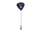 (image for) Guitar pick hat pin - Blue #hatpin-1