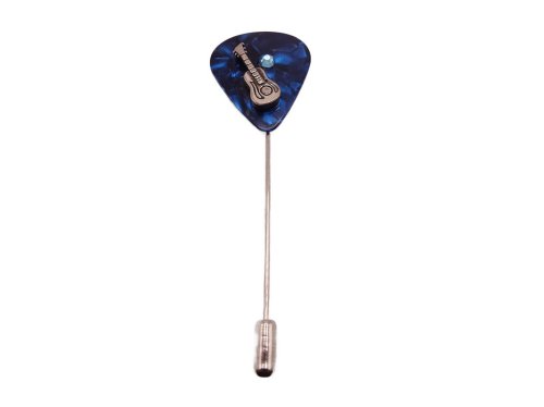 (image for) Guitar pick hat pin - Blue #hatpin-1
