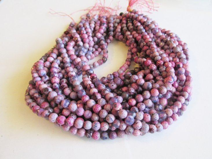(image for) Pink purple agate rounds #1570