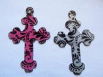 (image for) Cross Gyspy Pink pendant #WKS-1
