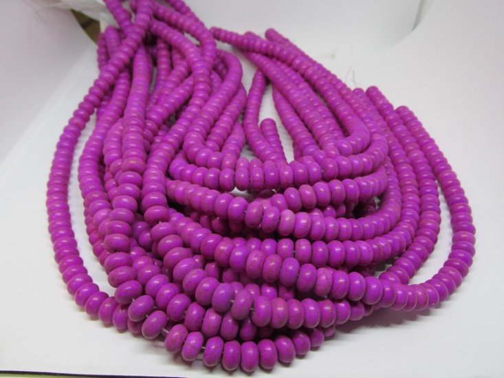 (image for) Fushia pink rondel 5x8mm #1093