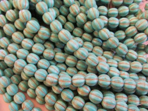 (image for) Turquoise pumpkin 11mm #1721