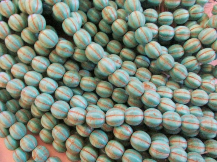 (image for) Turquoise pumpkin 11mm #1721