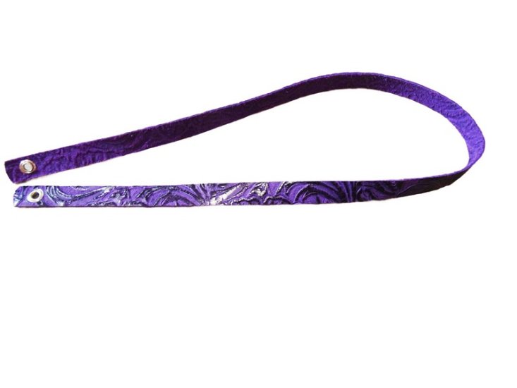 (image for) Embossed leather hat band - Deep Purple