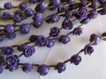 (image for) Purple resin rose beads #1321