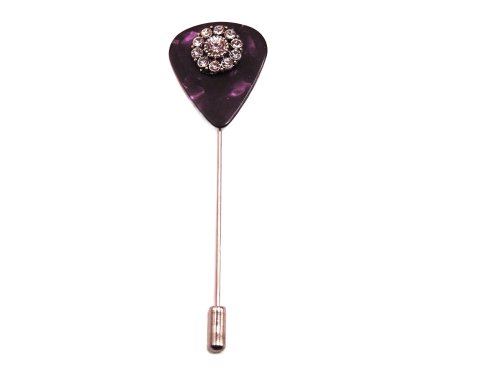 (image for) Guitar pick hat pin - Purple #hatpin-8
