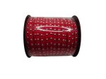 (image for) Faux leather lacing with silver studs - Red