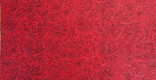 (image for) Faux Leather for hat - Red