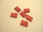 (image for) 10x14mm Red rectangle cabs bag of 5 #CAB-19